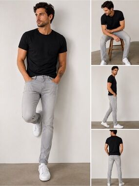 rag & bone Skinny Fit Light Gray Jeans 31x32